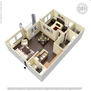 1 Bedroom 1 Bathroom - A2 12304 floor plan
